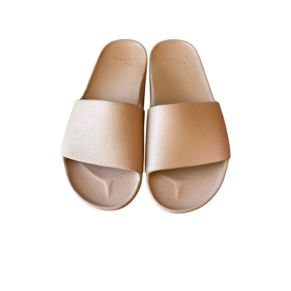 Archies Arch Support Slides Tan Unisex women's size 5 men's 4 - Picture 1 of 7